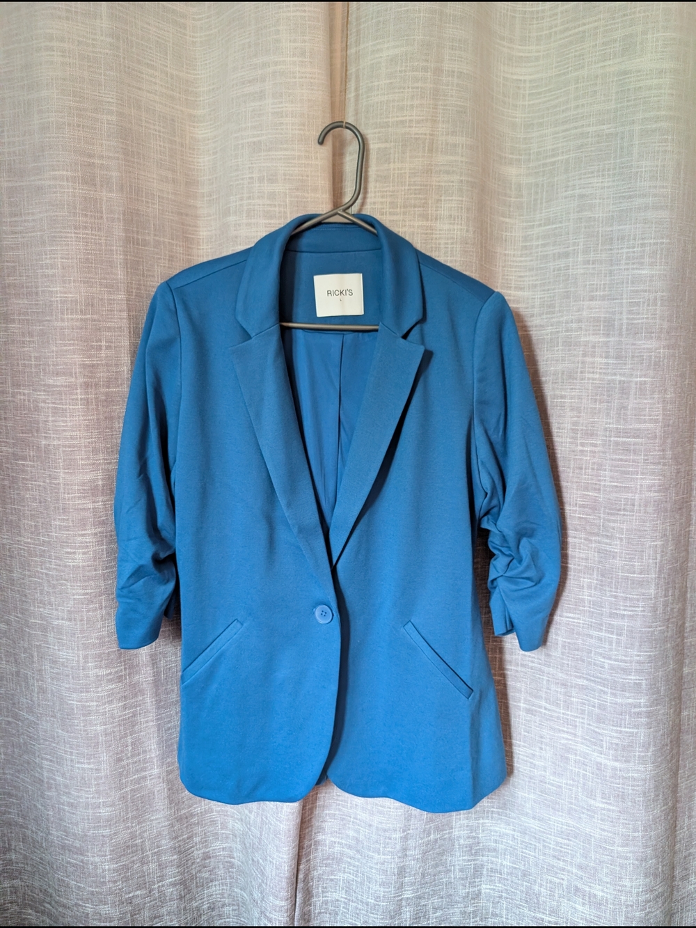 Ricki's Teal-Blue Single-Button Women's Blazer